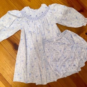 Petit Ami dress with diaper cover 24m never worn.